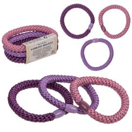 H&aring;rsnoddar Lila F&auml;rgmix 3-pack