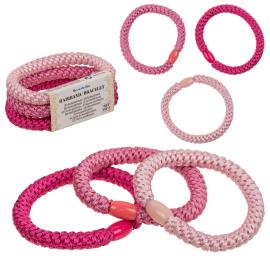 H&aring;rsnoddar Rosa F&auml;rgmix 3-pack