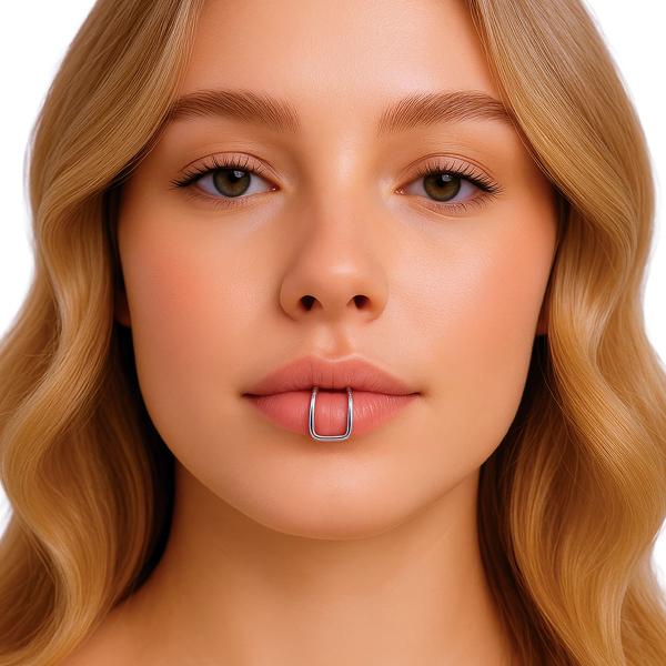 Fejkpiercing Läpp