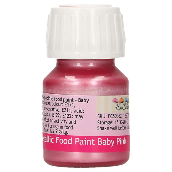 Ätbar Färg Metallic Baby Rosa