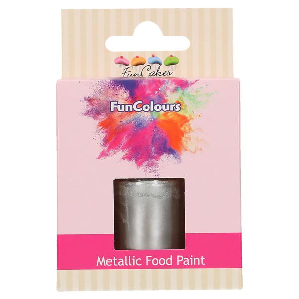 Ätbar Färg Metallic Mörk Silver