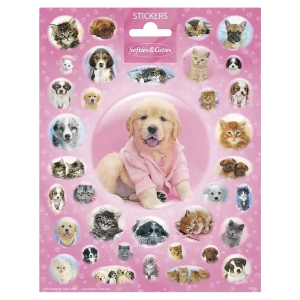 Klistermärken Hundvalpar & Kattungar