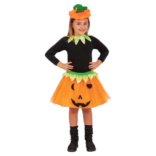Pumpa Kjol och Halloween Kit Barn