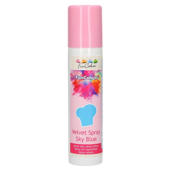 Ätbar Velvetspray Himmelsblå