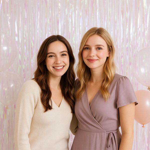 Dörrdraperi Iriserande Vit