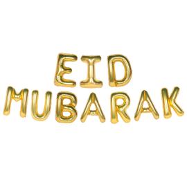 Eid Mubarak Ballonggirlang Guld