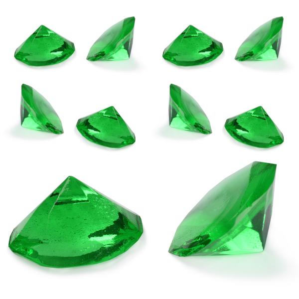 Ätbara Gelatin Diamanter Gröna