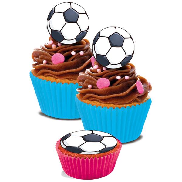 Ätbara Sockerdekorationer Fotboll