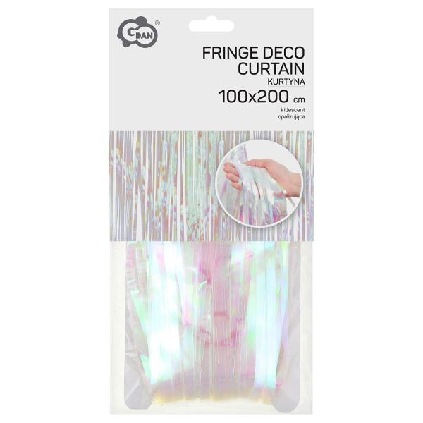 Dörrdraperi Iriserande Vit