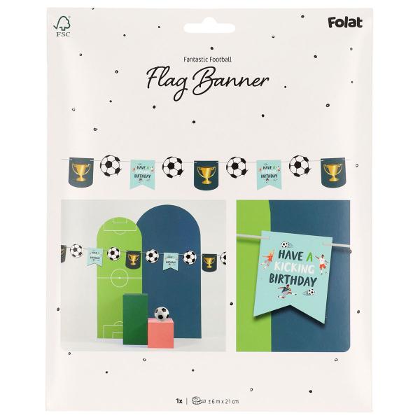 Flaggirlang Fotbollskalas 6 m