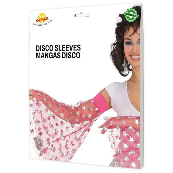 Discoärmar med Stjärnor Rosa
