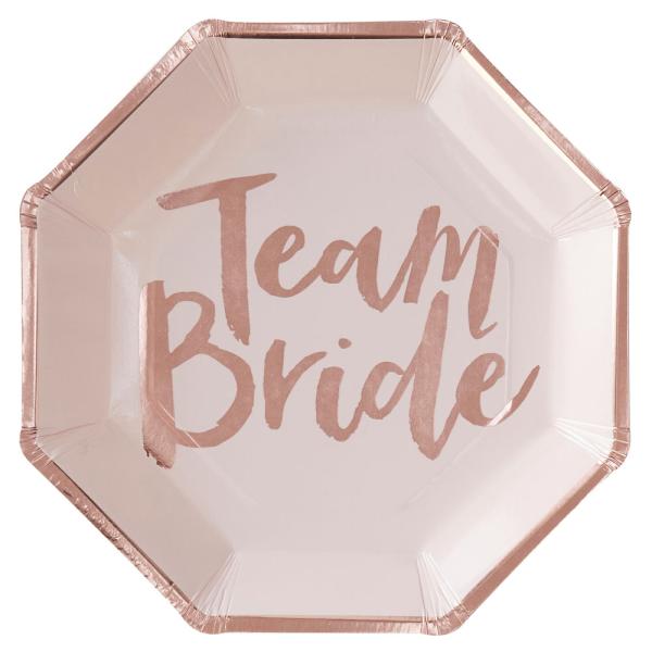 Åttkantiga Team Bride Tallrikar