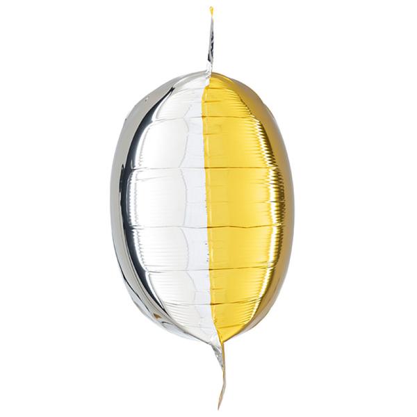 Kuddballonger Guld/Silver 4-pack