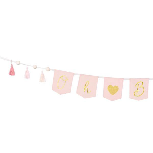 Oh Baby Tyggirlang med Tofsar Ljusrosa