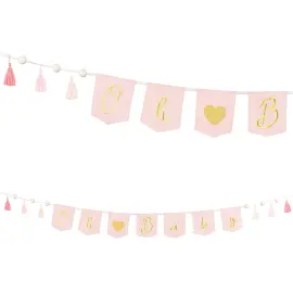 Oh Baby Tyggirlang med Tofsar Ljusrosa