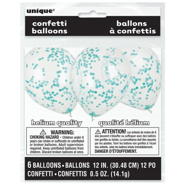 Konfettiballonger Mintgrön