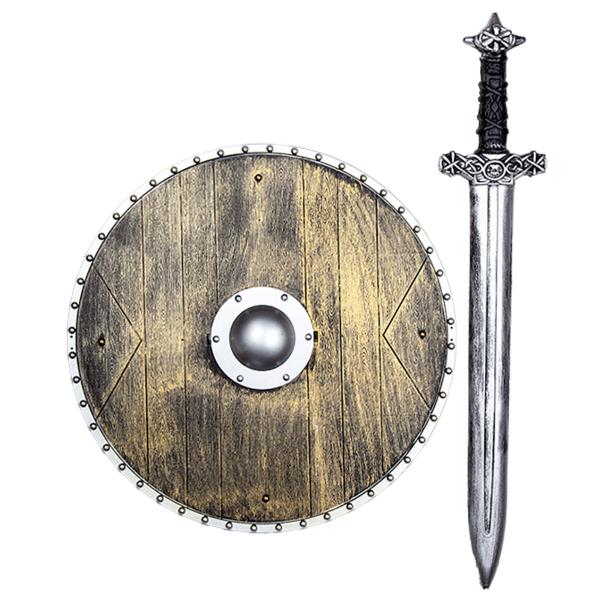 Vikingasvärd och Sköld