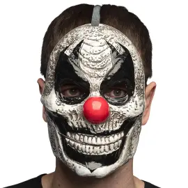 Läskig Clownmask med Rörlig Käke