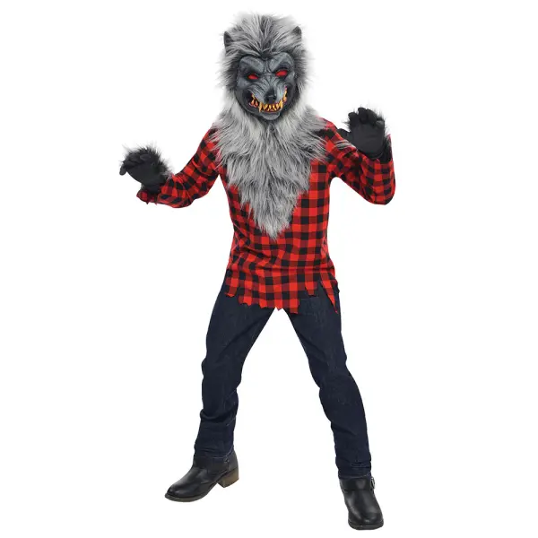 Varulvsdräkt med Mask Barn