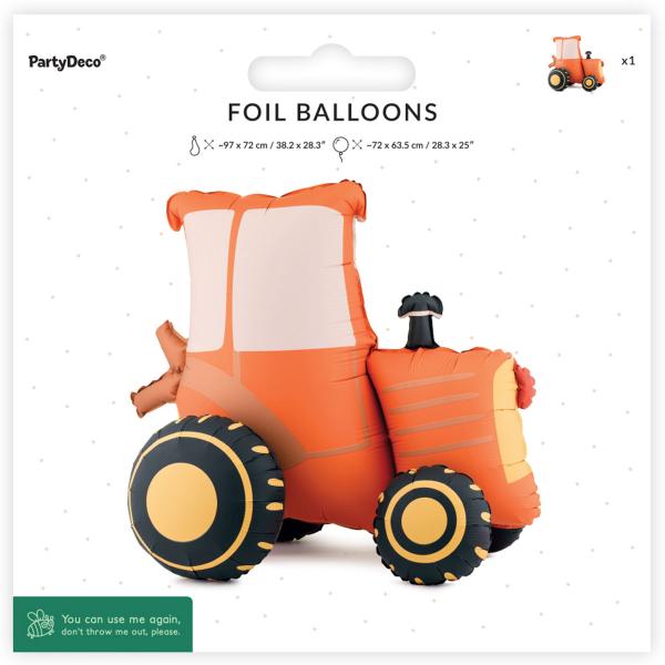 Folieballong Traktor Stående 72 x 63,5 cm