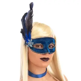 Venetiansk Ögonmask Glitter Blå
