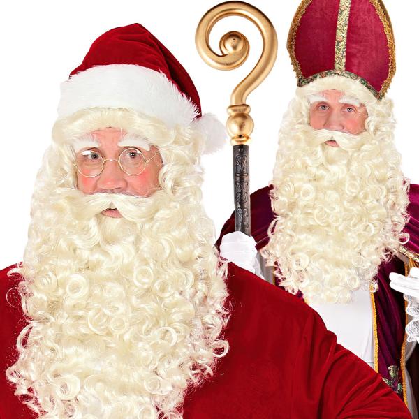 Santa Claus Peruk med Skägg och Ögonbryn