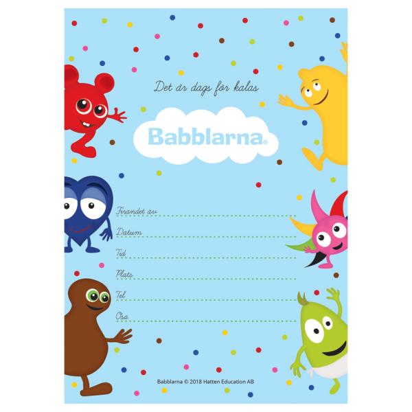 Babblarna Inbjudningskort