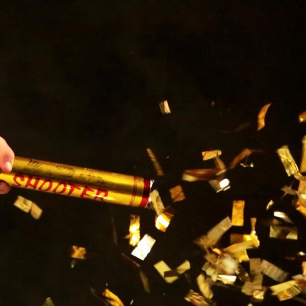 Konfettikanon Guld
