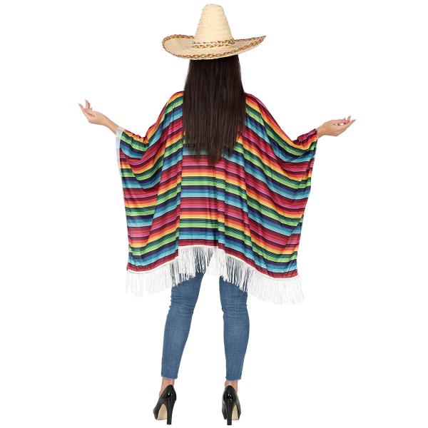 Poncho Mexikansk Flerfärgad