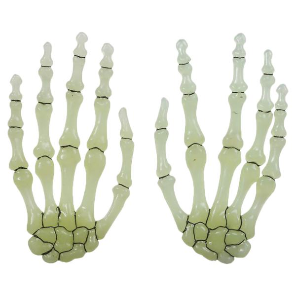 Självlysande Skeletthänder 6-pack