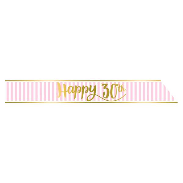 Happy 30th Ordensband Pink Chic