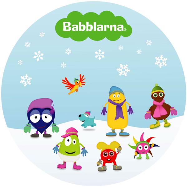Babblarna Tårtbild Sockerpasta D