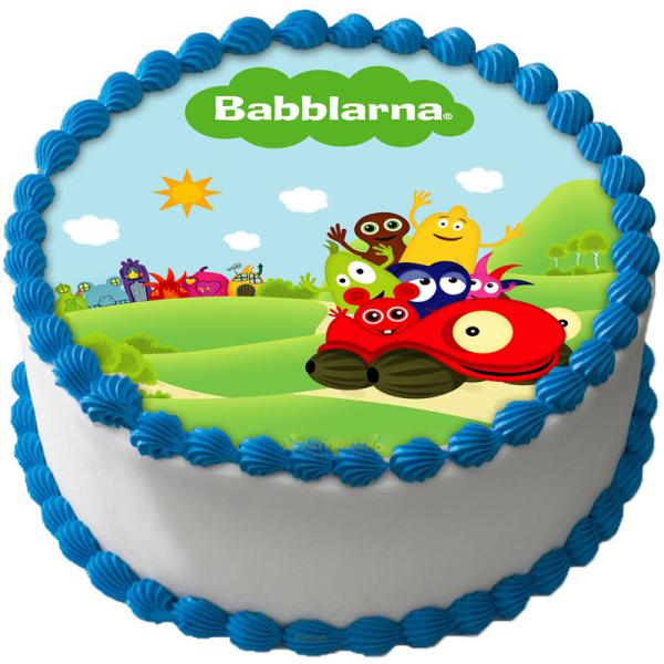 Babblarna Tårtbild Sockerpasta E