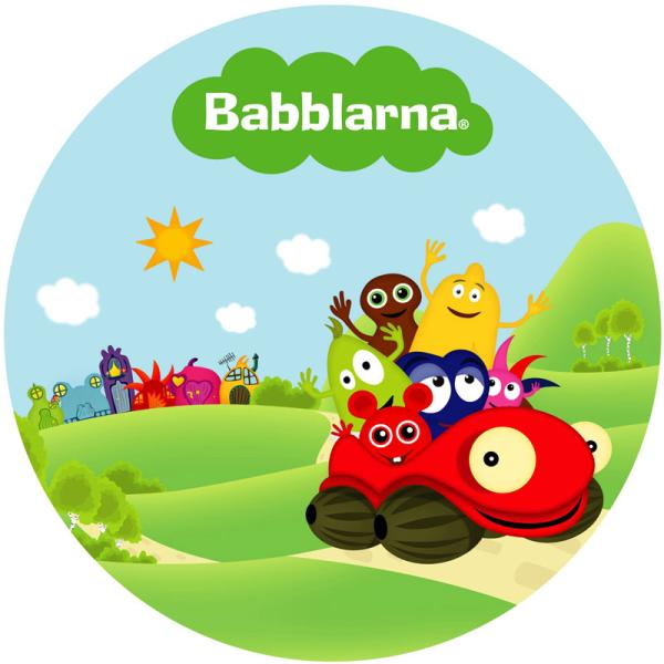 Babblarna Tårtbild Sockerpasta E