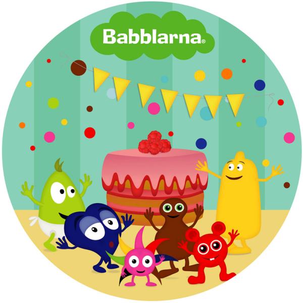 Babblarna Tårtbild Sockerpasta H