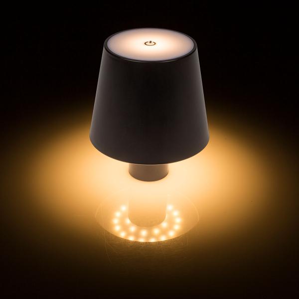 LED-Flasklampa Svart 10,5 x 12 cm