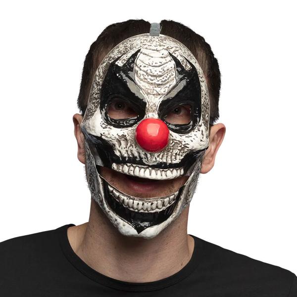 Läskig Clownmask med Rörlig Käke