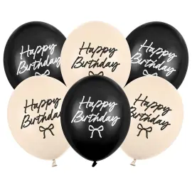 Happy Birthday Latexballonger Rosett 30 cm