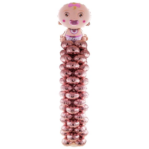 Baby Girl Ballongpelare