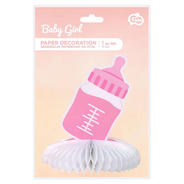 Baby Girl Bordsdekoration Nappflaska