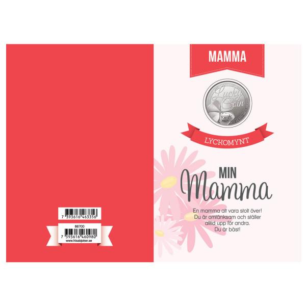 Kort med Lyckomynt Mamma