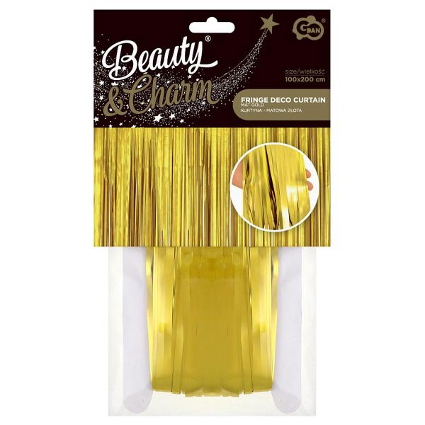 Dörrdraperi Matt Guld