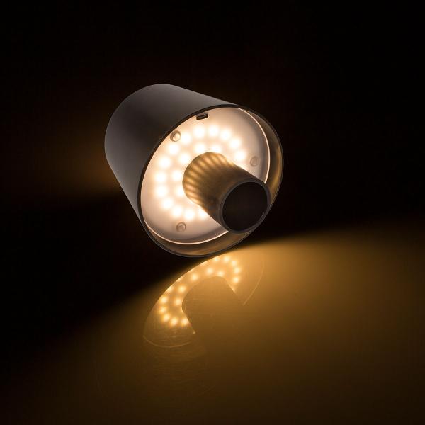 LED-Flasklampa Svart 10,5 x 12 cm