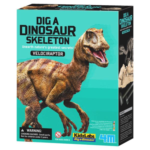Dig a Dinosaur Skeleton Utgrävningsset Velociraptor