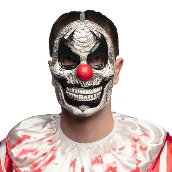 Läskig Clownmask med Rörlig Käke