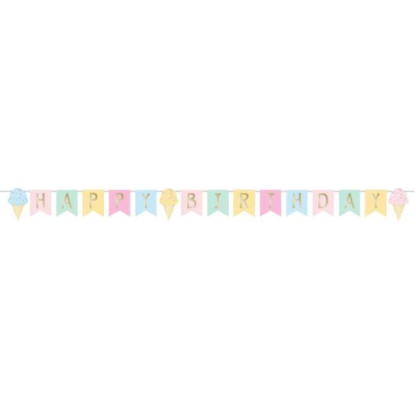 Happy Birthday Girlang Ice Cream Party