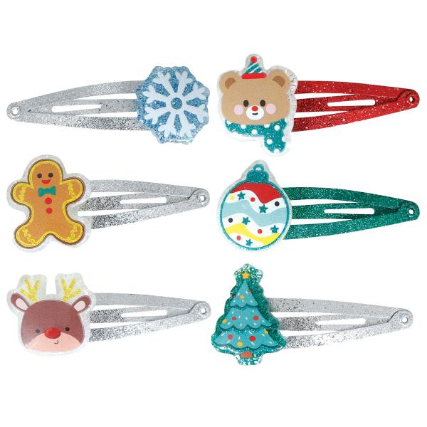 Hårspännen med Julmotiv 6-pack