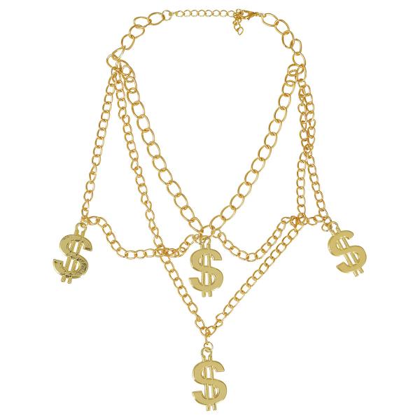 Halsband med Dollartecken Guld