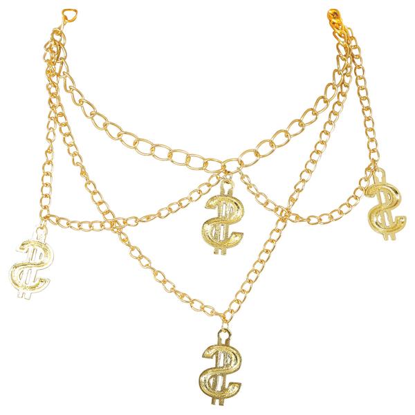 Halsband med Dollartecken Guld