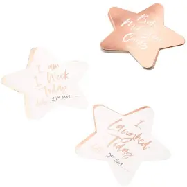 Baby Milestones Cards Roséguld